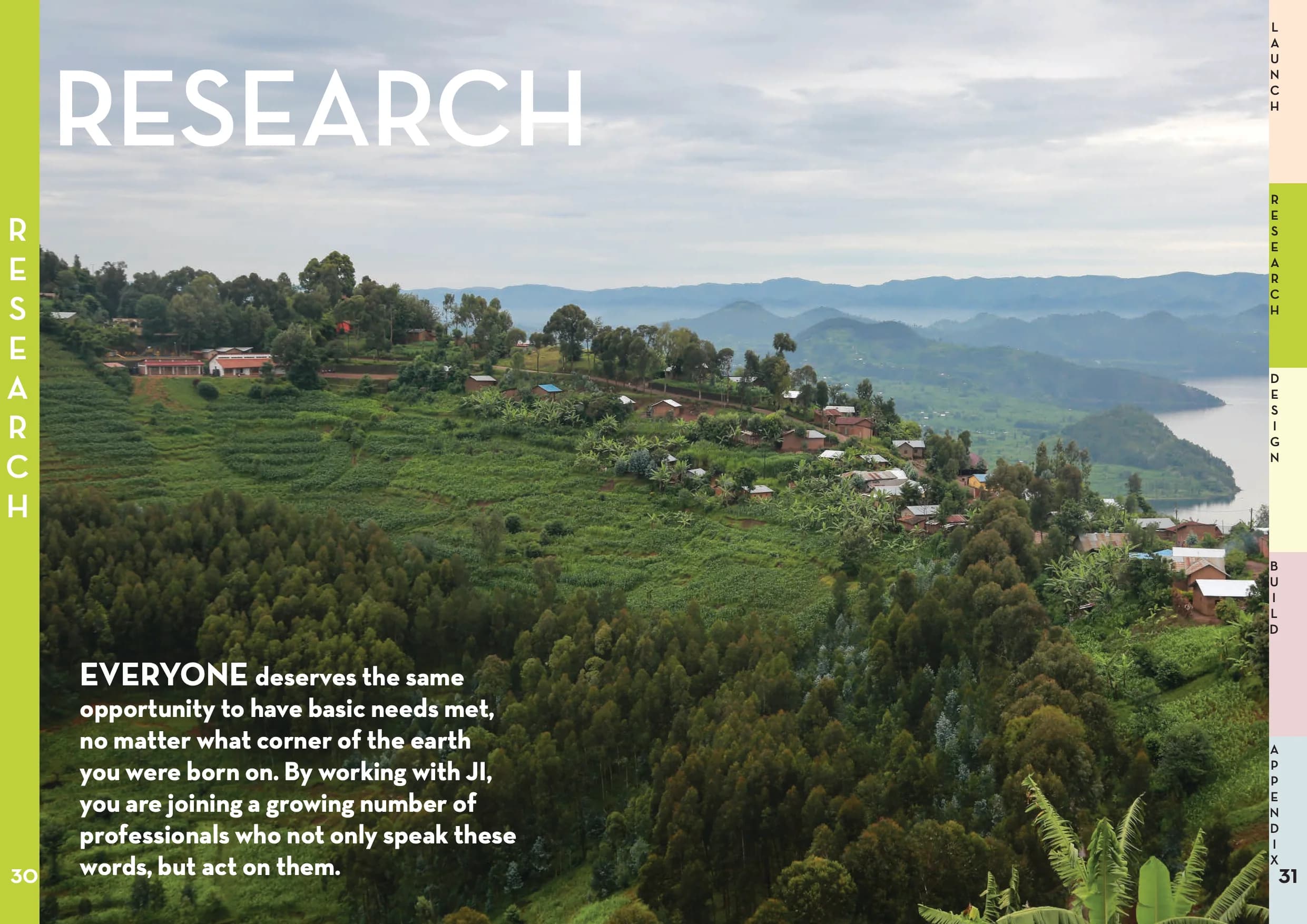 A hillside community and its surrounding landscape