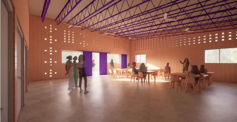 EcoBuildHer Campus Masterplan in Osun State, Nigeria, project image 3